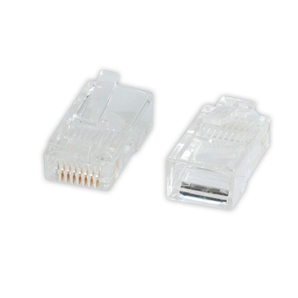 Plug RJ45 per cavi tondi cat.5e