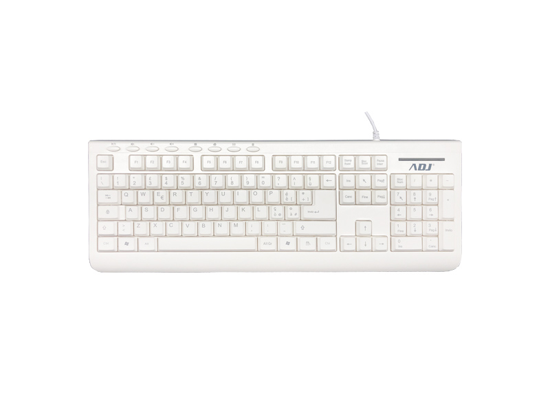 Pure Keyboard USB Bianca ADJ 500-00036